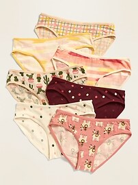 Halloween-Print Bikini Underwear 7-Pack for Girls