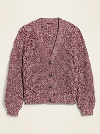 Pointelle-Knit V-Neck Button-Front Cardigan Sweater for Women | Old Navy