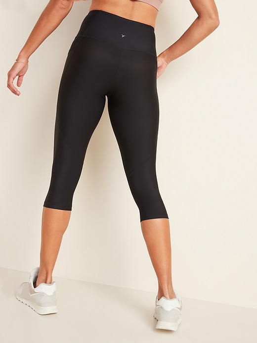View large product image 2 of 3. High-Waisted Elevate Powersoft Side-Pocket Ultra-Crop Leggings