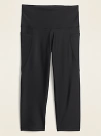 View large product image 3 of 3. High-Waisted Elevate Powersoft Side-Pocket Ultra-Crop Leggings