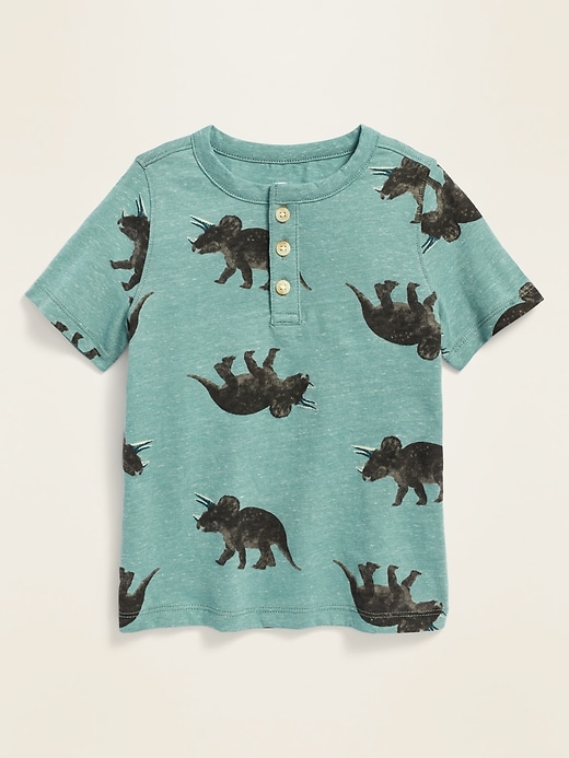 View large product image 1 of 1. Printed Jersey Henley for Toddler Boys