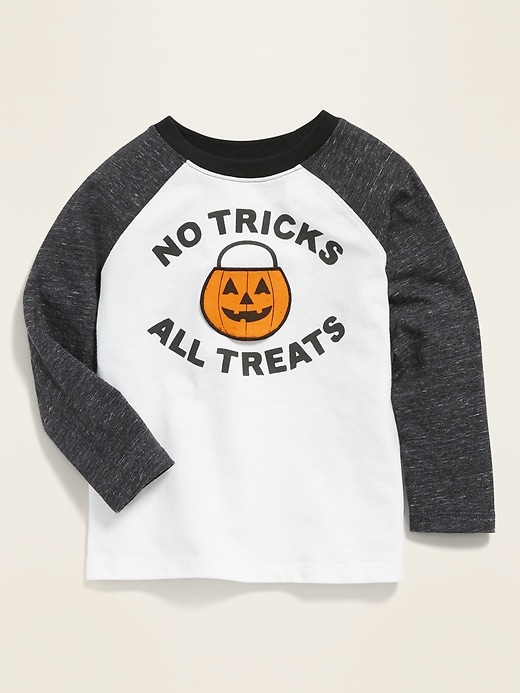 View large product image 1 of 2. Halloween-Graphic Raglan Tee for Toddler Boys