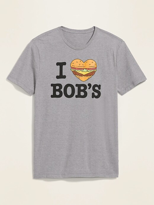 View large product image 1 of 1. Bob's Burgers&#153 "I (Heart) Bob's" Gender-Neutral Tee & Women