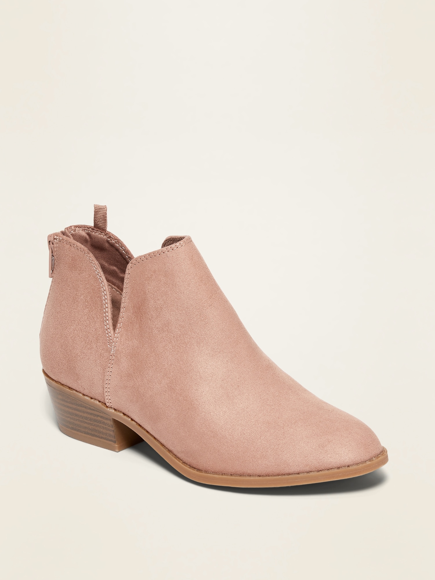 Faux-Suede Cut-Out Booties for Girls 