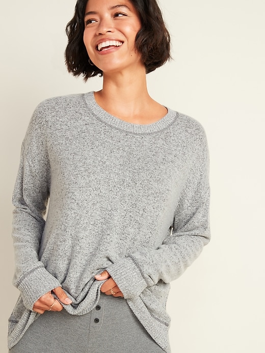 Cozy Plush-Knit Pajama Top for Women | Old Navy
