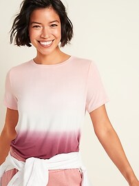 Luxe Printed Crew-Neck T-Shirt for Women | Old Navy