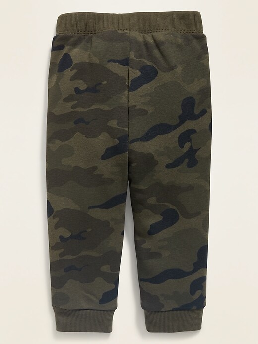View large product image 2 of 2. Unisex Logo-Graphic U-Shaped Camo Joggers for Baby