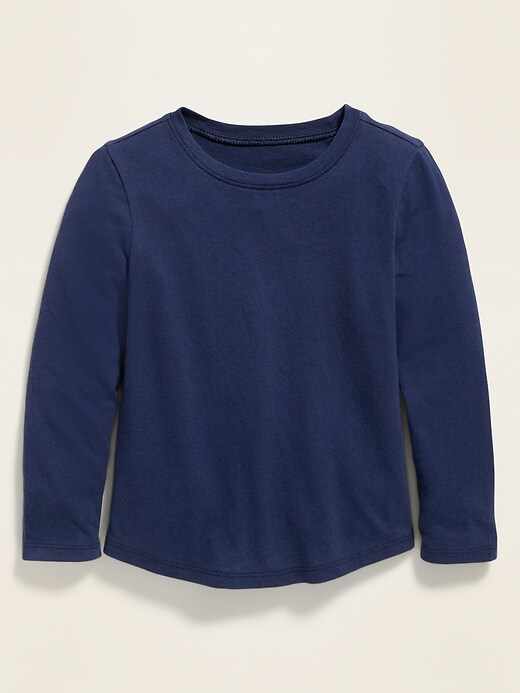 View large product image 1 of 1. Unisex Long-Sleeve Crew-Neck Tee for Toddler