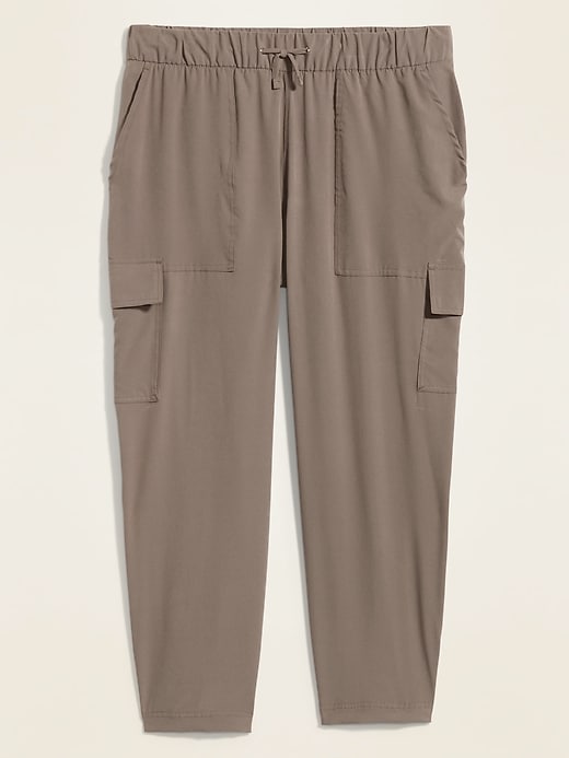 View large product image 2 of 2. High-Waisted StretchTech Utility Plus-Size Ankle Pants