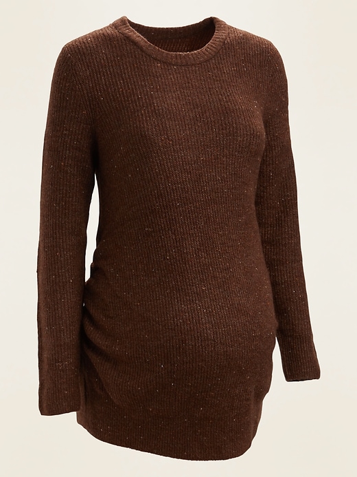 View large product image 1 of 1. Maternity Cozy Crew-Neck Sweater