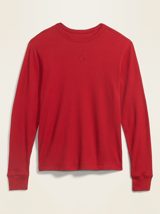 View large product image 1 of 1. Thermal-Knit Long-Sleeve Tee