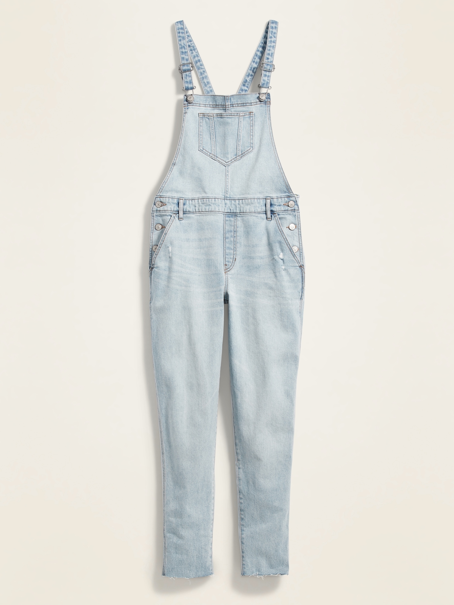 light washed overalls