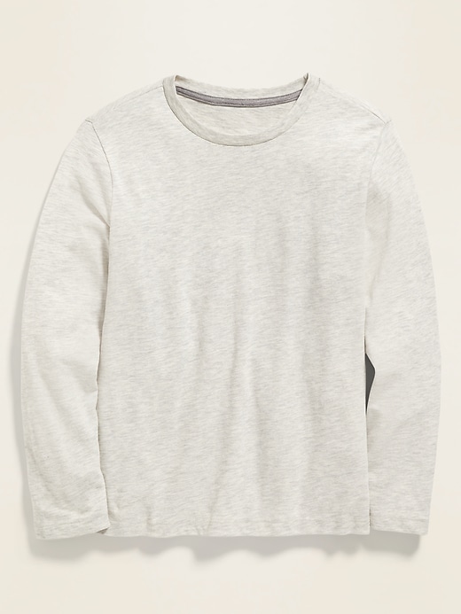 View large product image 1 of 2. Slub-Knit Long-Sleeve T-Shirt for Boys