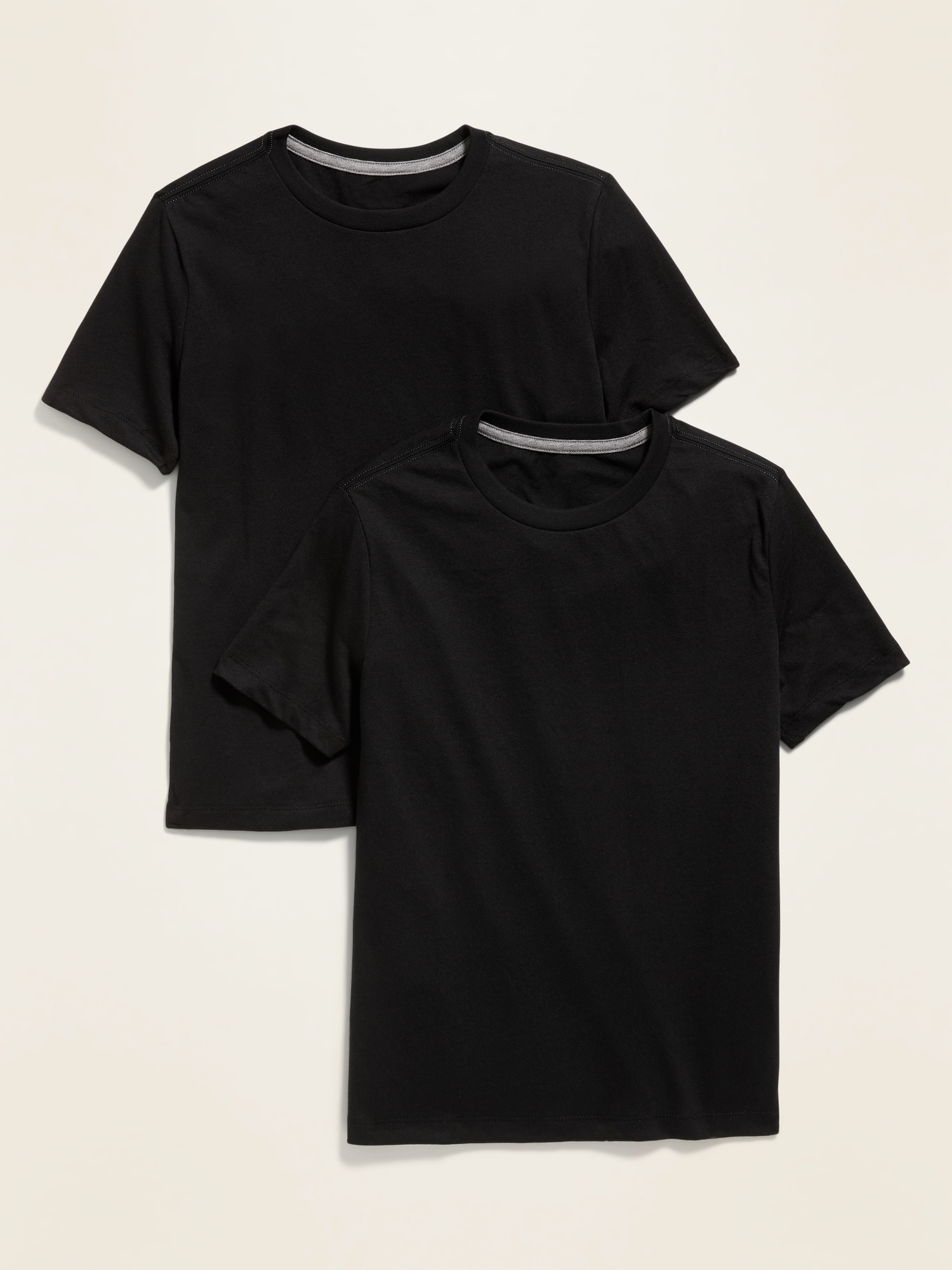 Old Navy Softest Crew-Neck T-Shirt 2-Pack For Boys black. 1