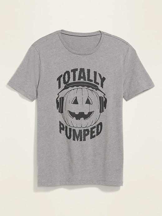 View large product image 1 of 2. Halloween "Totally Pumped" Graphic Tee