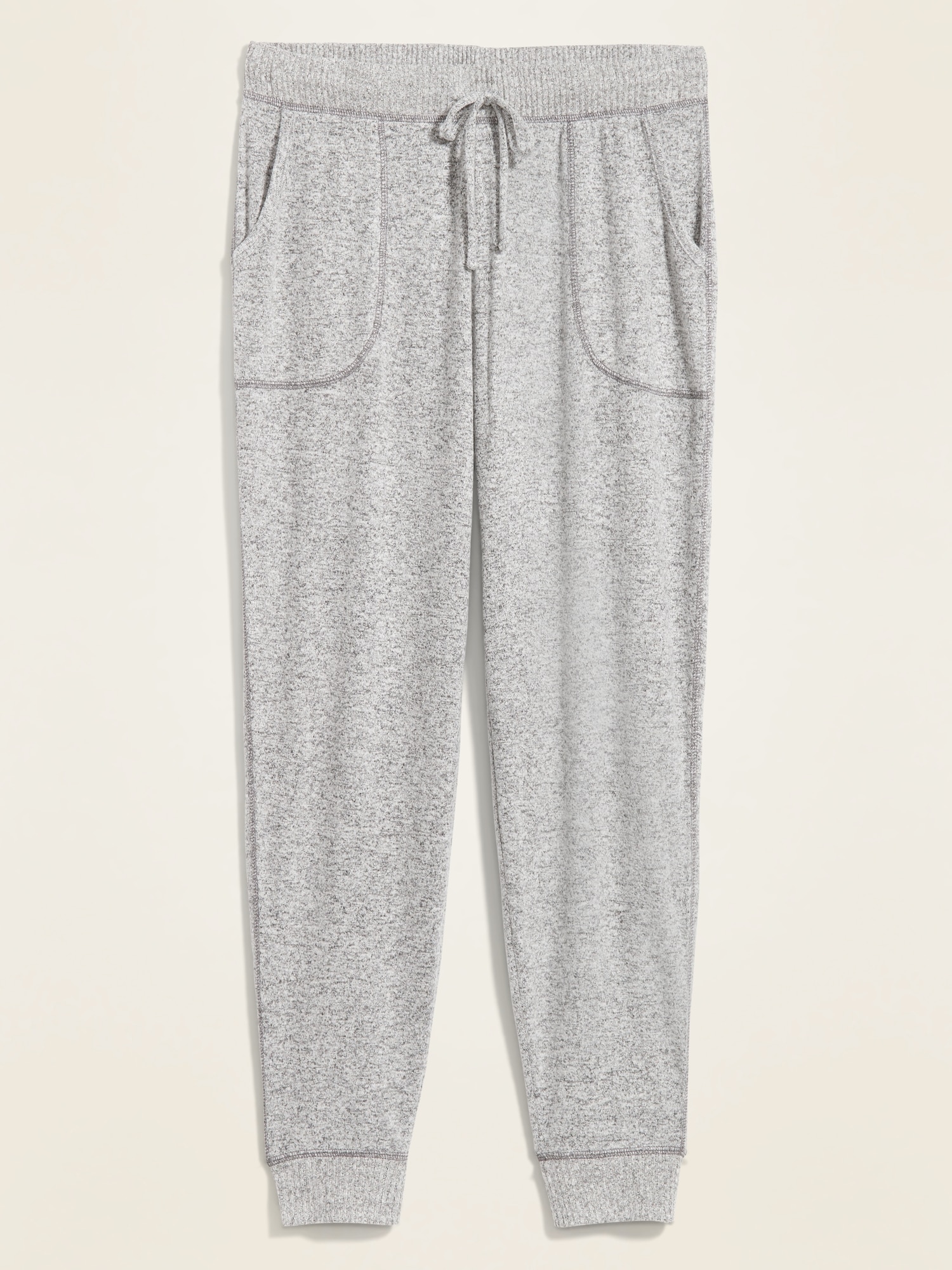 Mid-Rise Plush-Knit Jogger Pajamas for Women | Old Navy