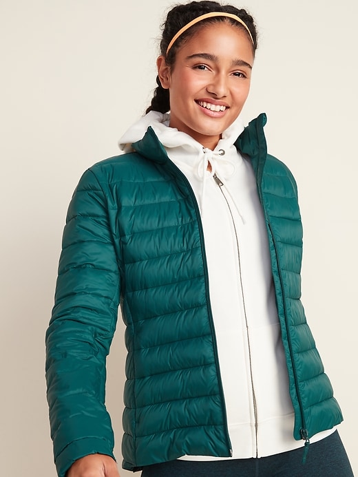 View large product image 1 of 3. Go-H20 Water-Resistant Narrow-Channel Puffer Jacket
