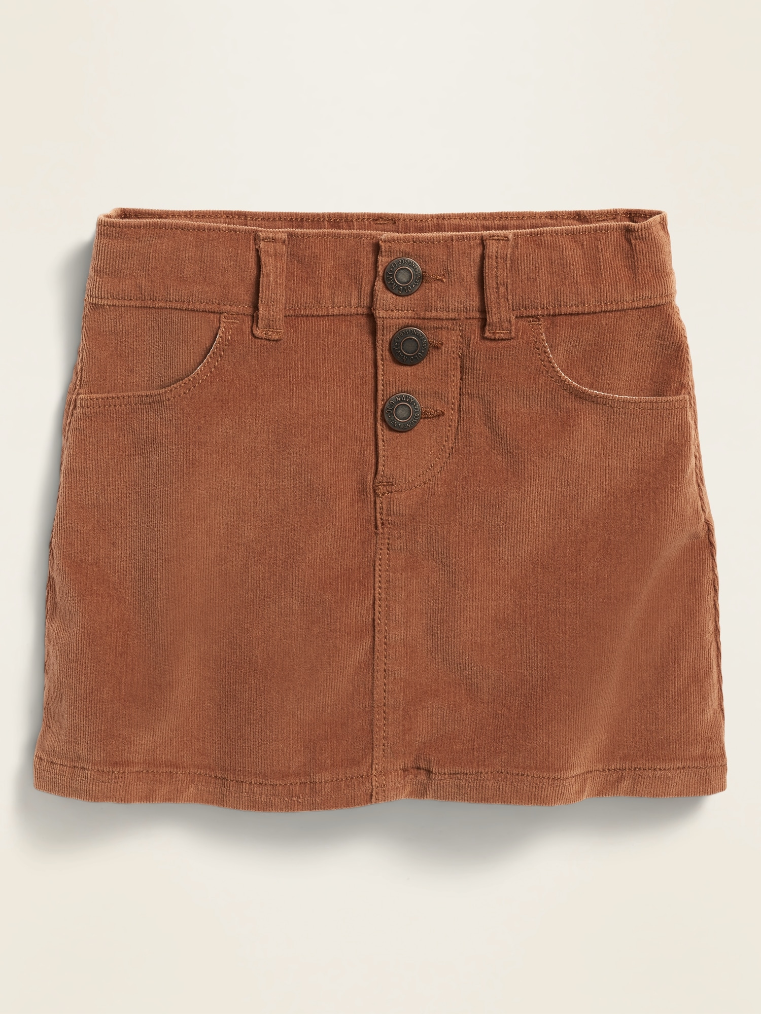 Brown corduroy skirt toddler best sale