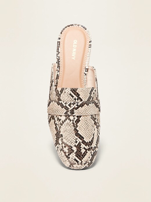 Image number 2 showing, Faux-Leather Driving Mule Flats