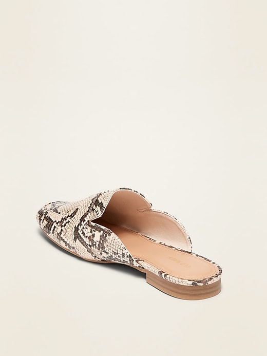 Image number 3 showing, Faux-Leather Driving Mule Flats