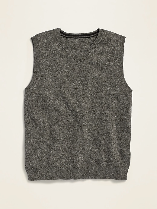 View large product image 1 of 1. Uniform V-Neck Sweater Vest For Boys