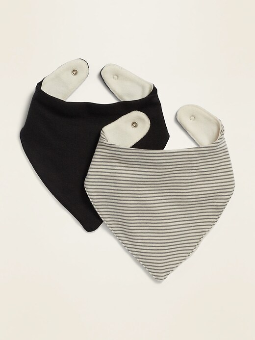 View large product image 1 of 1. Unisex Micro-Fleece-Lined Bib 2-Pack for Baby
