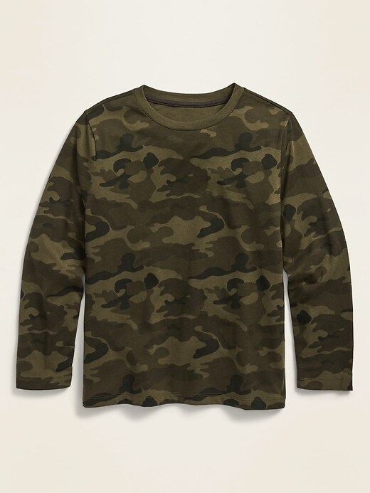 View large product image 1 of 1. Softest Crew-Neck Long-Sleeve Tee for Boys