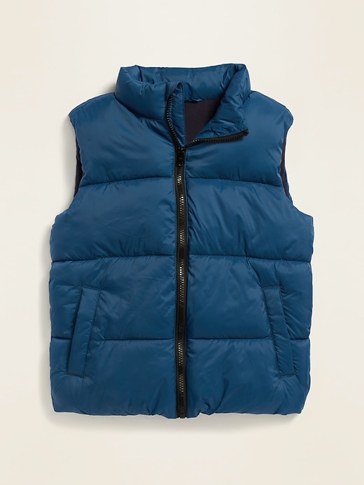 View large product image 1 of 1. Frost-Free Solid Puffer Vest For Boys