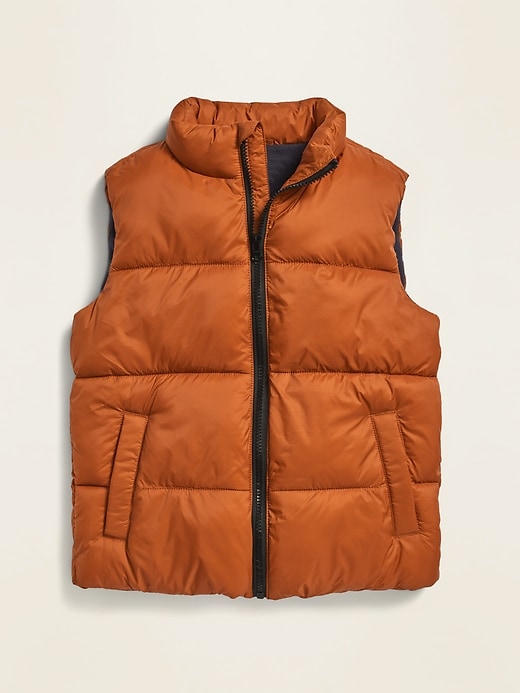 View large product image 1 of 1. Frost-Free Solid Puffer Vest For Boys