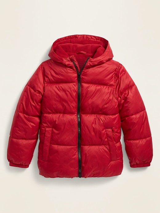 View large product image 1 of 1. Gender-Neutral Frost-Free Hooded Puffer Jacket For Kids