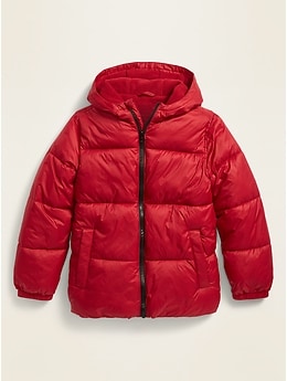 old navy hooded frost free jacket