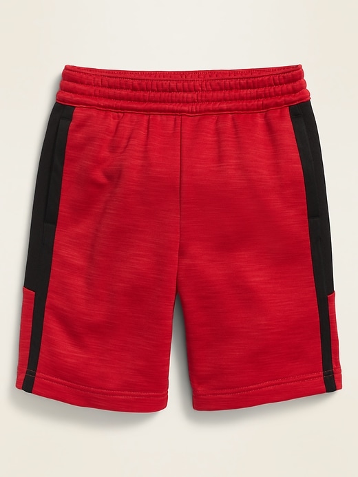 View large product image 1 of 1. Techie Fleece Color-Block Performance Shorts For Boys