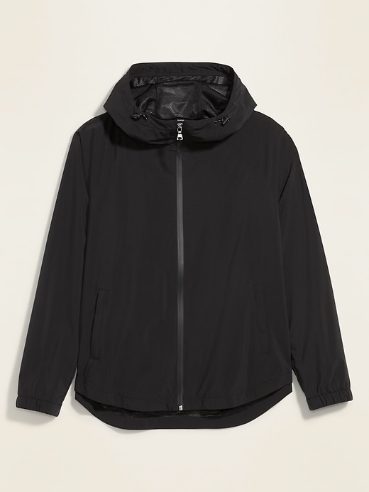 View large product image 1 of 1. Go-H20 Water-Repellent Hooded Rain Jacket