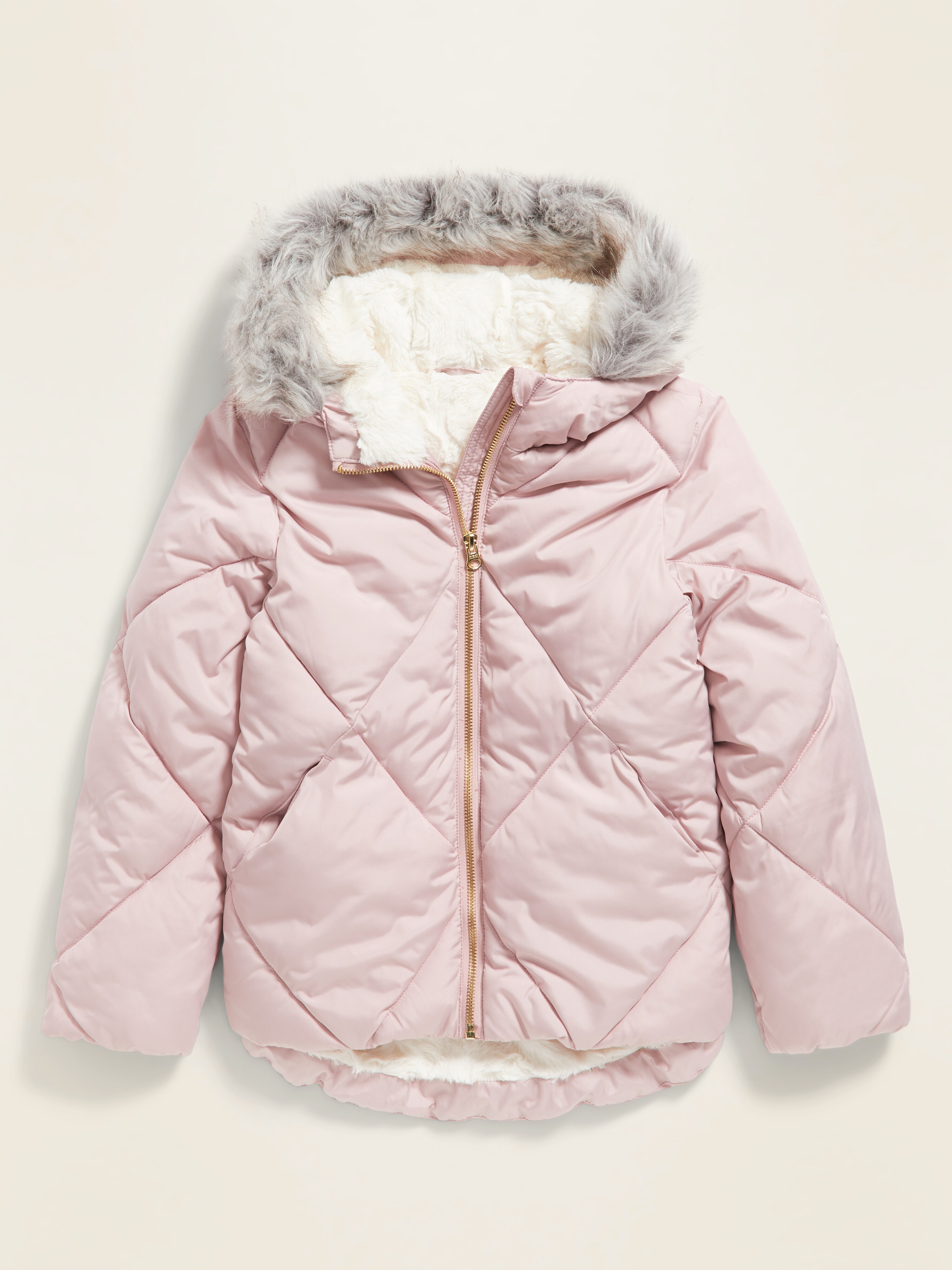 ジャケット・アウター 9090 girl Fur Hooded Puffer Jacket Fur Hooded Puffer Jacket – YZ