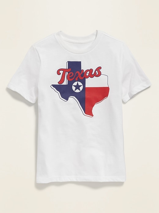 View large product image 1 of 1. Texas Graphic Soft-Washed Tee for Boys
