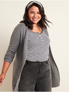 extra long cardigan sweater plus size