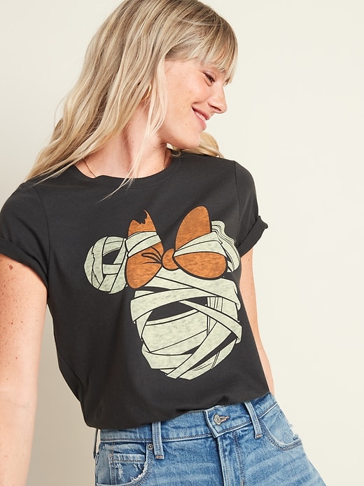 View large product image 1 of 3. Disney&#169 Minnie Mouse Halloween Graphic Tee for Women