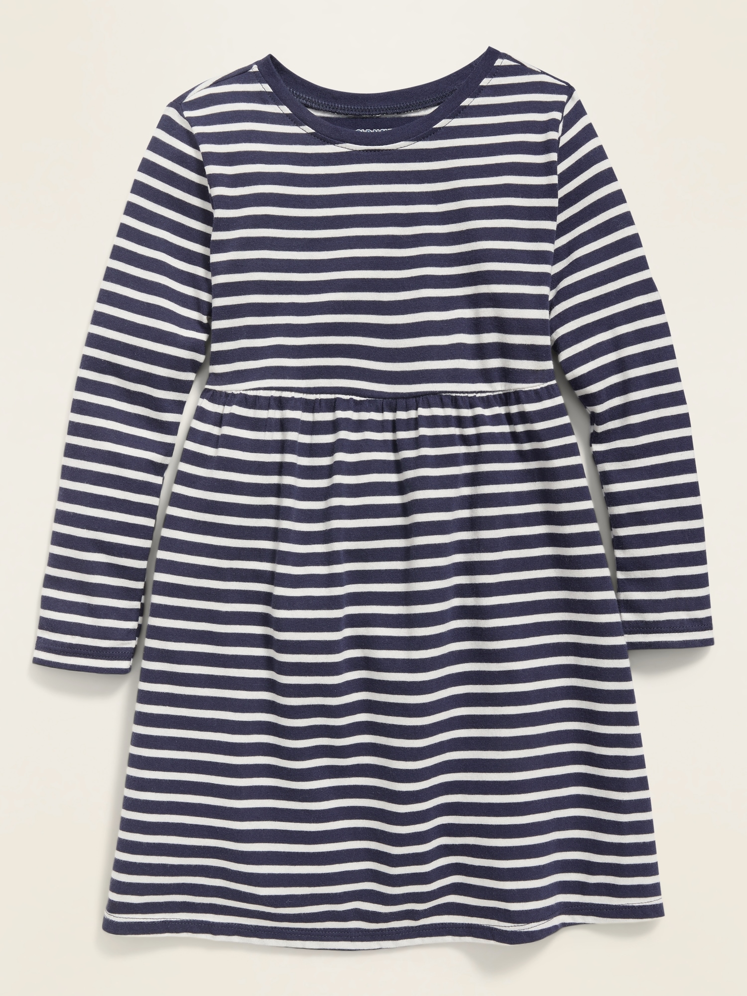 Printed Long-Sleeve T-Shirt Dress for Toddler Girls | Old Navy