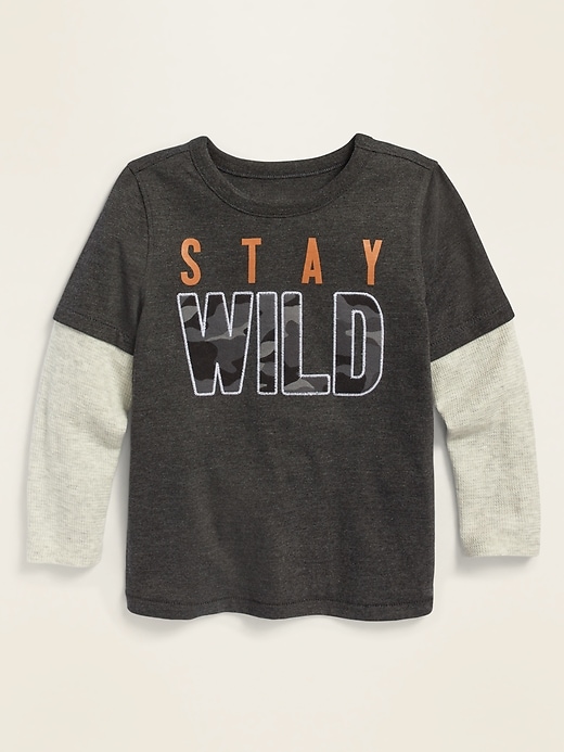 Unisex 2-in-1 Long-Sleeve Tee for Toddler | Old Navy