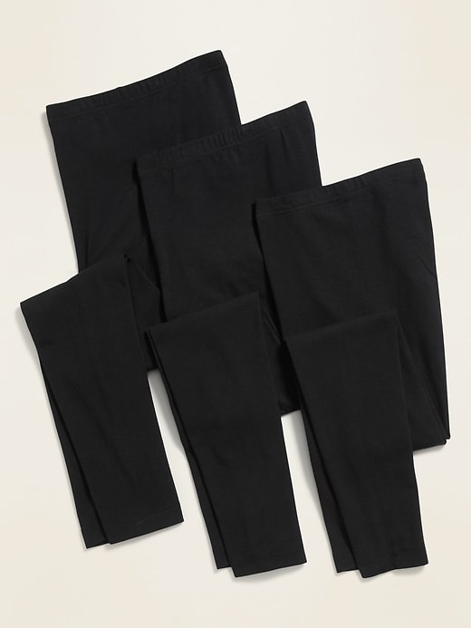 View large product image 1 of 3. Mid-Rise Jersey Leggings 3-Pack for Women