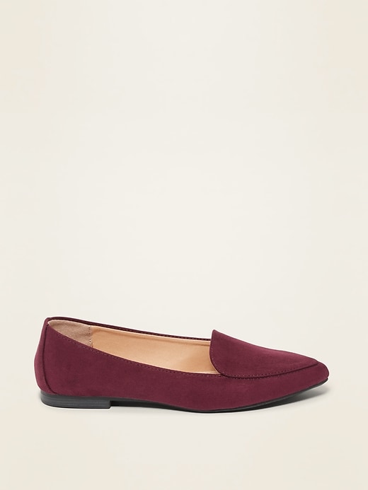 Faux-Suede Pointy-Toe Loafers For Women | Old Navy