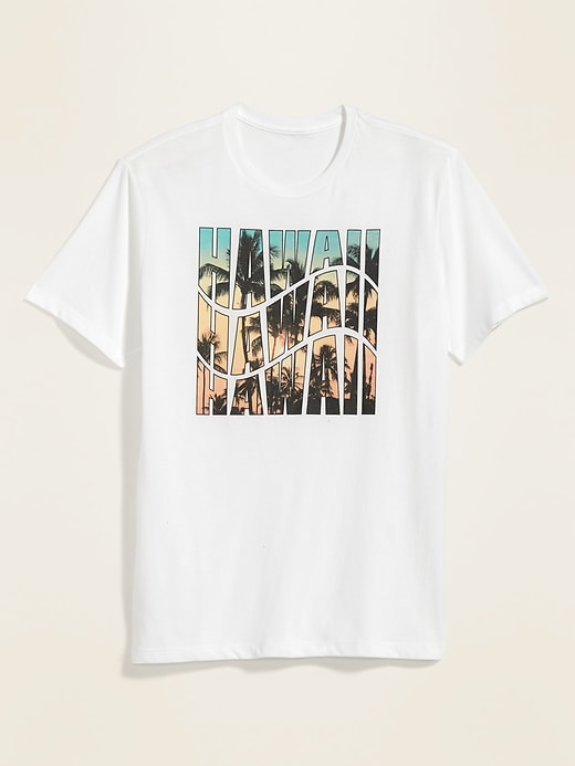View large product image 1 of 1. Soft-Washed Hawaii Graphic Tee for Men