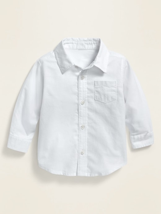 View large product image 1 of 1. Unisex Oxford Pocket Shirt for Baby