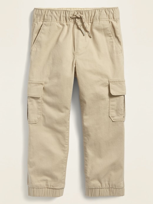 Old Navy Built-In Flex Functional-Drawstring Twill Cargo Jogger Pants for Toddler Boys. 1