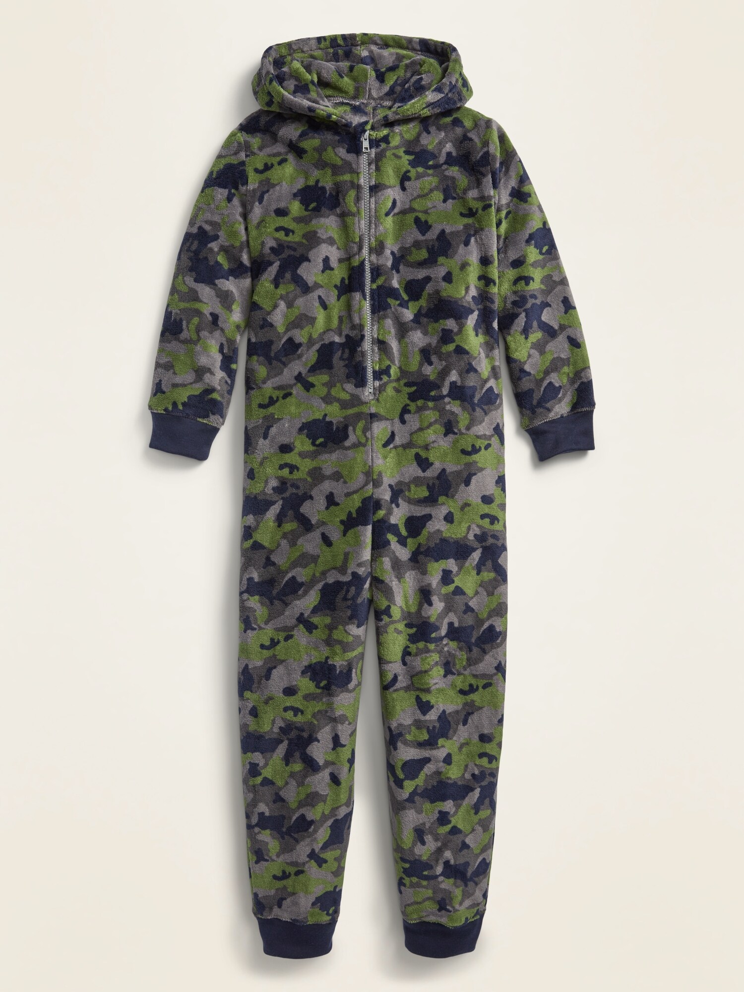 Cozy Hooded GenderNeutral OnePiece Pajamas for Kids Old Navy