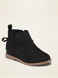 baby girl black ankle boots