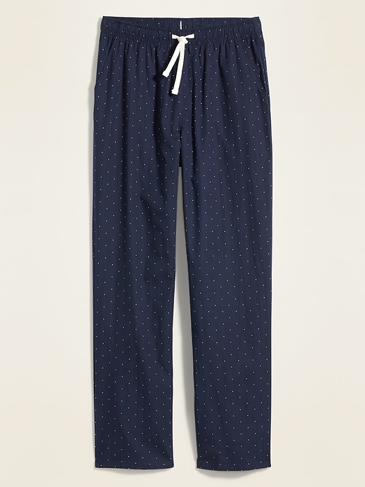 View large product image 1 of 1. Patterned Poplin Pajama Pants