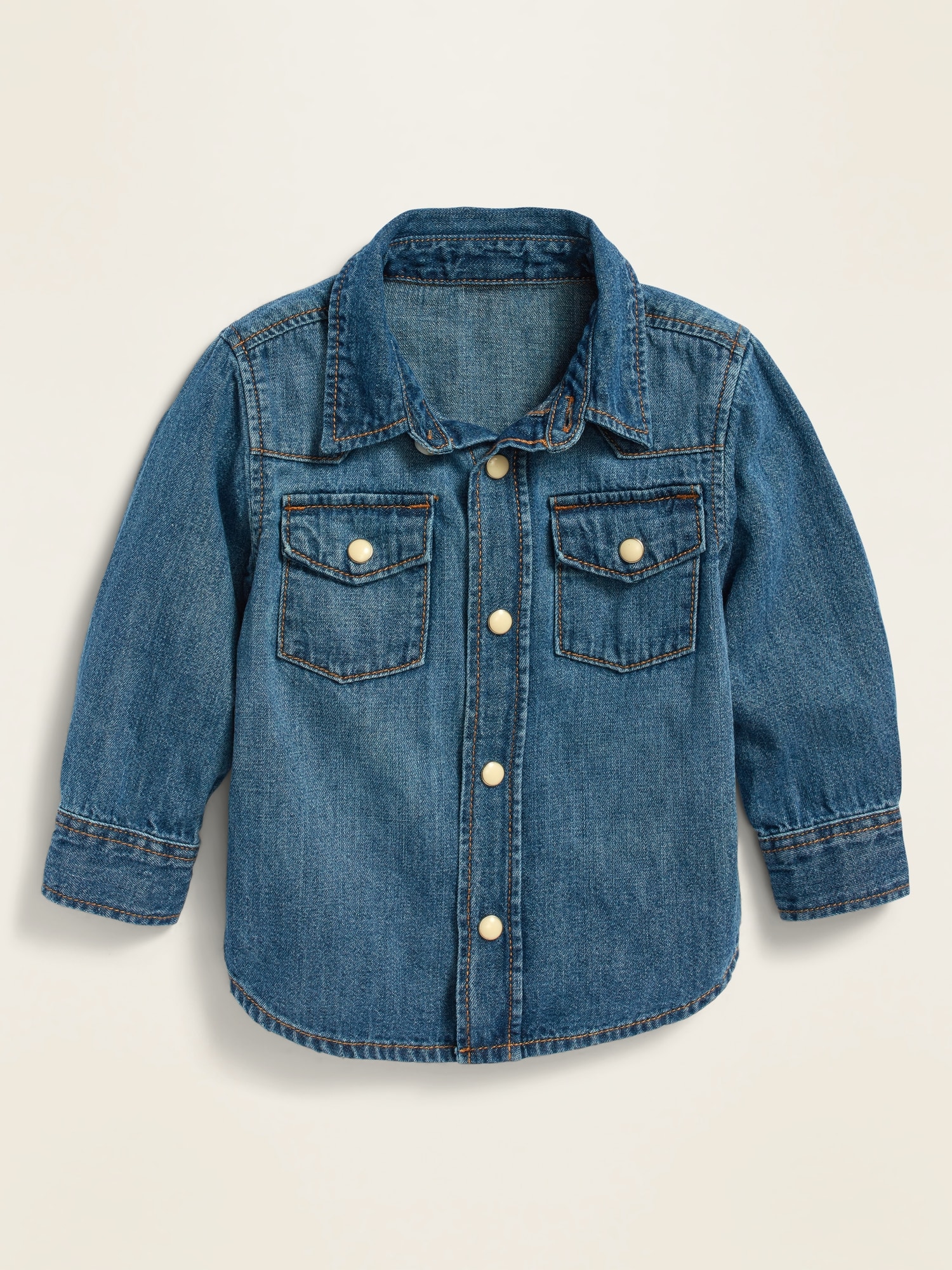 Medium-Wash Jean Shirt for Baby | Old Navy