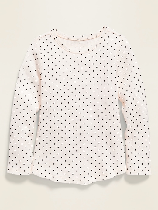Printed Thermal Scoop-Neck Tee for Toddler Girls | Old Navy