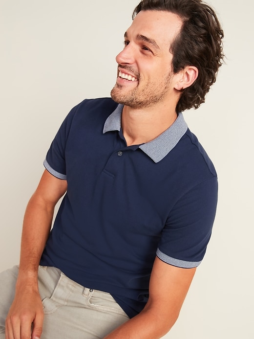 View large product image 1 of 2. Moisture-Wicking Pique Pro Polo